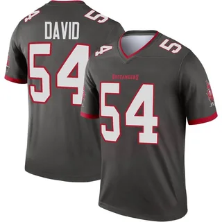 Men's Lavonte David Tampa Bay Buccaneers Men's Legend Pewter Alternate Nike Jersey