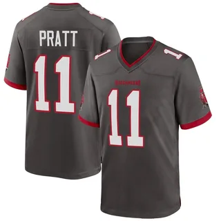Men's Michael Pratt Tampa Bay Buccaneers Men's Game Pewter Alternate Nike Jersey