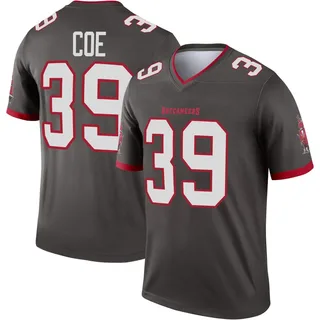 Men's Ryan Coe Tampa Bay Buccaneers Men's Legend Pewter Alternate Nike Jersey