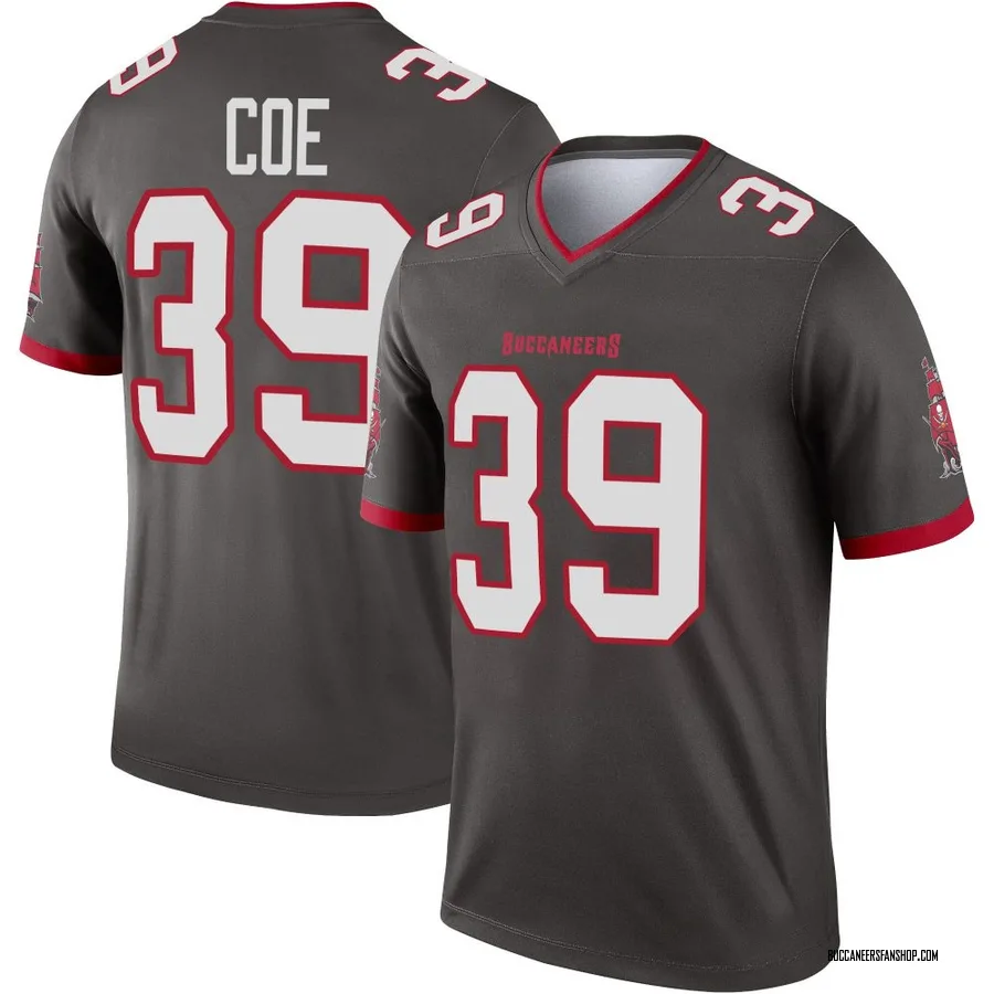 Men's Ryan Coe Tampa Bay Buccaneers Men's Legend Pewter Alternate Nike Jersey