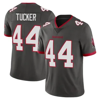 Men's Sean Tucker Tampa Bay Buccaneers Men's Limited Pewter Alternate Vapor Nike Jersey