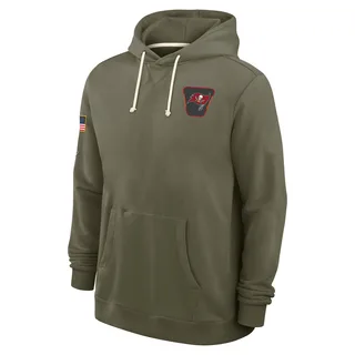 Men's Tampa Bay Buccaneers Olive 2025 Salute to Service Sideline Hoodie