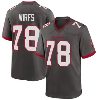 Men's Tristan Wirfs Tampa Bay Buccaneers Men's Game Pewter Alternate Nike Jersey