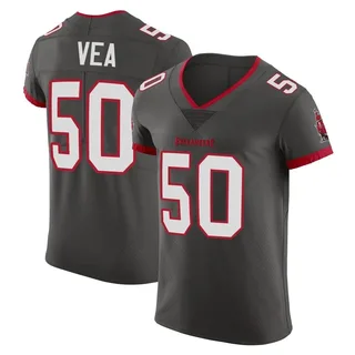 Men's Vita Vea Tampa Bay Buccaneers Men's Elite Pewter Alternate Vapor Nike Jersey