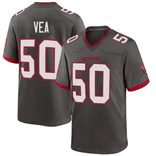 Men's Vita Vea Tampa Bay Buccaneers Men's Game Pewter Alternate Nike Jersey