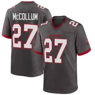 Men's Zyon McCollum Tampa Bay Buccaneers Men's Game Pewter Alternate Nike Jersey