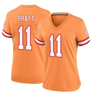 Michael Pratt Tampa Bay Buccaneers Women's Game Throwback Nike Jersey - Orange