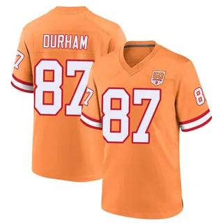 Payne Durham Tampa Bay Buccaneers Men's Game sicle 50th Season Nike Jersey - Cream