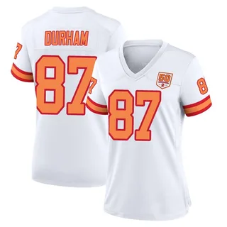 Payne Durham Tampa Bay Buccaneers Women's Game '76 50th Season Nike Jersey - White