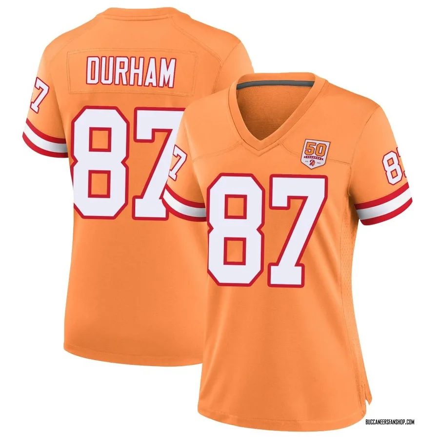 Payne Durham Tampa Bay Buccaneers Women's Game sicle 50th Season Nike Jersey - Cream