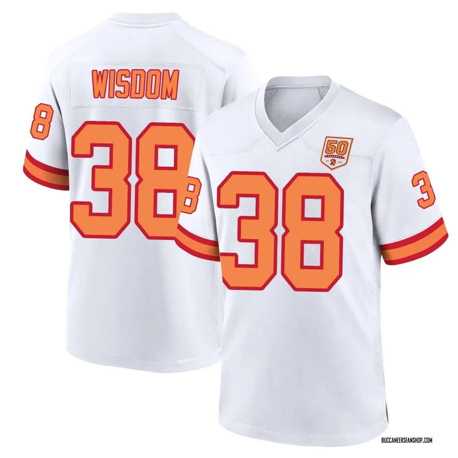 Rashad Wisdom Tampa Bay Buccaneers Men's Game '76 50th Season Nike Jersey - White