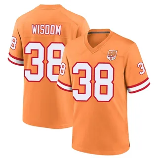 Rashad Wisdom Tampa Bay Buccaneers Men's Game sicle 50th Season Nike Jersey - Cream