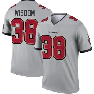 Rashad Wisdom Tampa Bay Buccaneers Men's Legend Inverted Nike Jersey - Gray