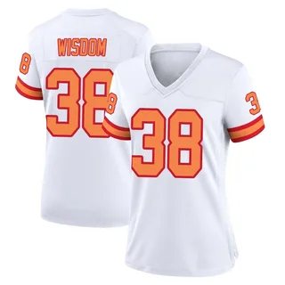 Rashad Wisdom Tampa Bay Buccaneers Women's Game '76 Nike Jersey - White