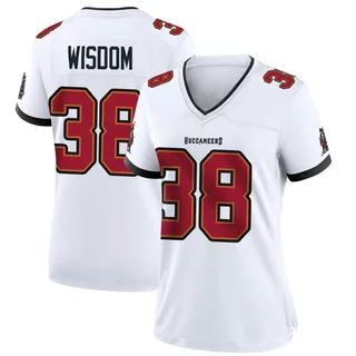 Rashad Wisdom Tampa Bay Buccaneers Women's Game Nike Jersey - White