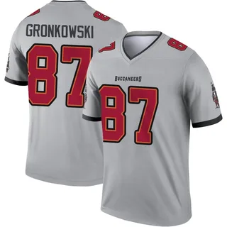 Rob Gronkowski Tampa Bay Buccaneers Men's Legend Inverted Jersey - Gray
