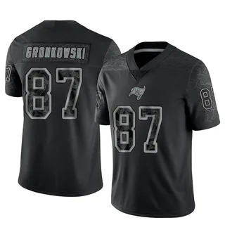 Rob Gronkowski Tampa Bay Buccaneers Men's Limited Reflective Jersey - Black