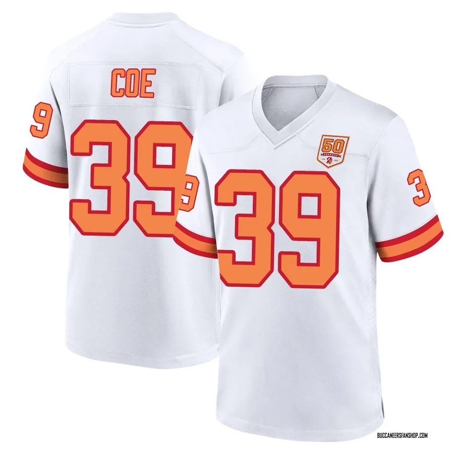 Ryan Coe Tampa Bay Buccaneers Men's Game '76 50th Season Nike Jersey - White