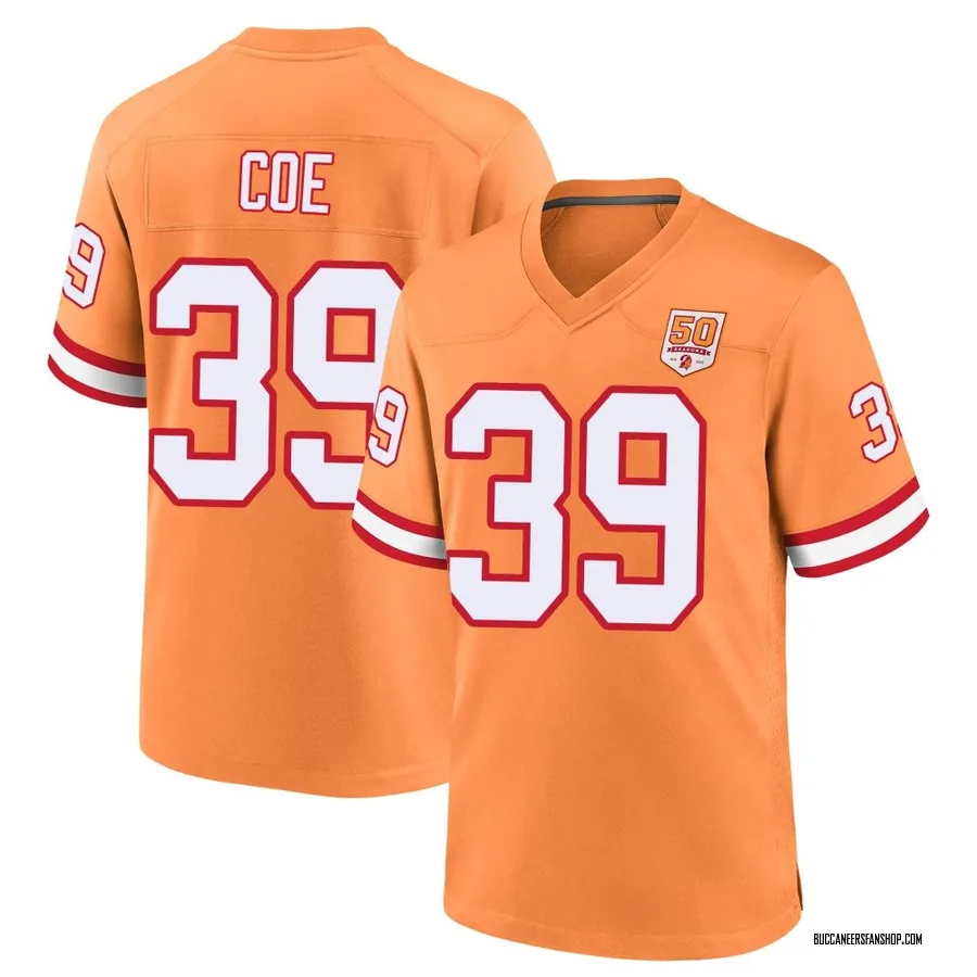 Ryan Coe Tampa Bay Buccaneers Men's Game sicle 50th Season Nike Jersey - Cream