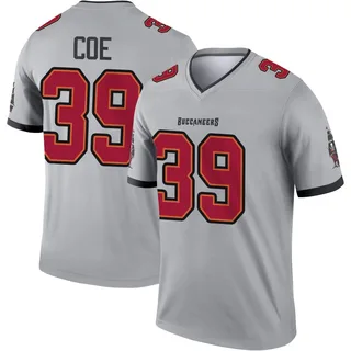 Ryan Coe Tampa Bay Buccaneers Men's Legend Inverted Nike Jersey - Gray