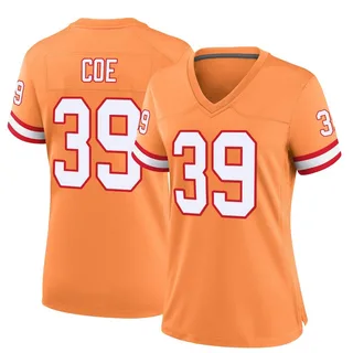 Ryan Coe Tampa Bay Buccaneers Women's Game Throwback Nike Jersey - Orange
