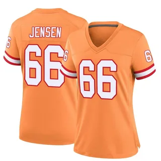 Ryan Jensen Tampa Bay Buccaneers Women's Game Throwback Nike Jersey - Orange