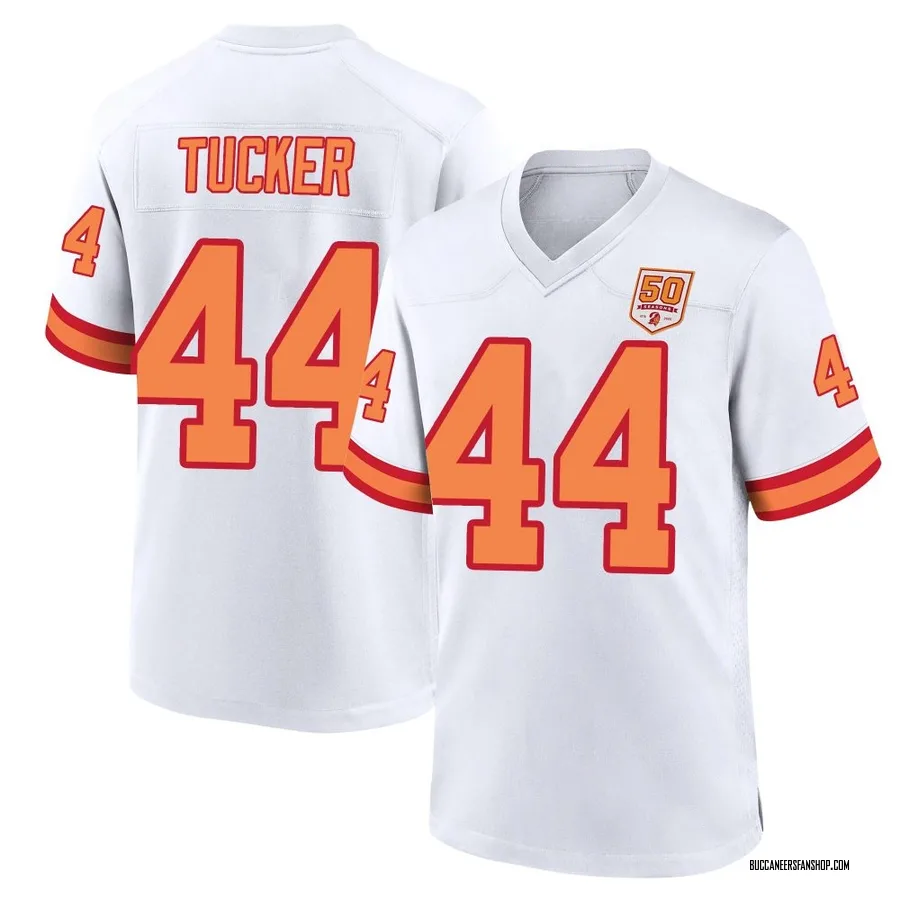 Sean Tucker Tampa Bay Buccaneers Youth Game '76 50th Season Nike Jersey - White