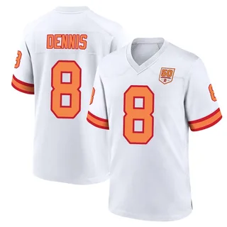 SirVocea Dennis Tampa Bay Buccaneers Men's Game '76 50th Season Nike Jersey - White