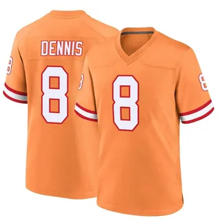 SirVocea Dennis Tampa Bay Buccaneers Men's Game Throwback Jersey - Orange