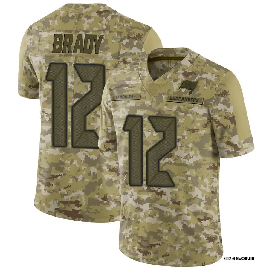 Tom Brady Tampa Bay Buccaneers Men's Limited 2018 Salute to Service Jersey - Camo