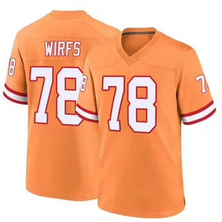 Tristan Wirfs Tampa Bay Buccaneers Men's Game Throwback Jersey - Orange