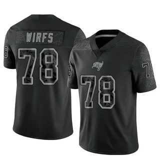 Tristan Wirfs Tampa Bay Buccaneers Men's Limited Reflective Jersey - Black
