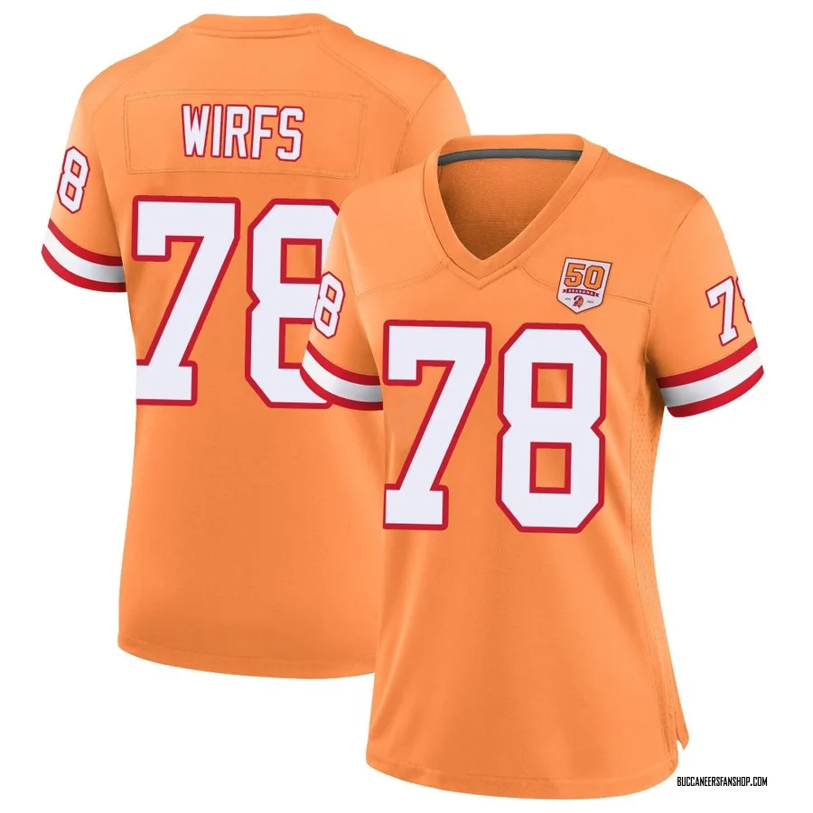 Tristan Wirfs Tampa Bay Buccaneers Women's Game sicle 50th Season Nike Jersey - Cream
