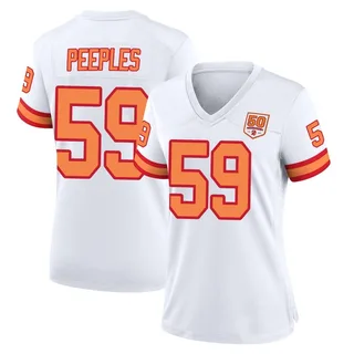 Warren Peeples Tampa Bay Buccaneers Women's Game '76 50th Season Nike Jersey - White