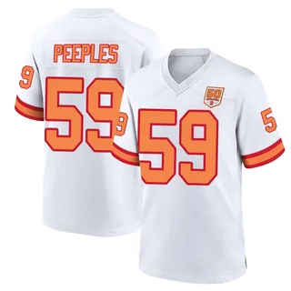 Warren Peeples Tampa Bay Buccaneers Youth Game '76 50th Season Nike Jersey - White