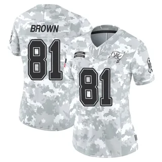 Women's Antonio Brown Tampa Bay Buccaneers Women's Limited Arctic Camo 2024 Salute to Service Nike Jersey