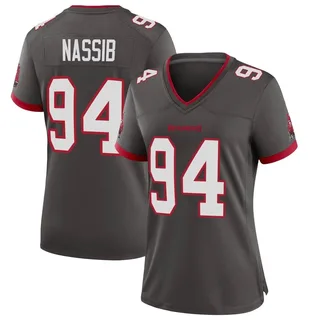 Women's Carl Nassib Tampa Bay Buccaneers Women's Game Pewter Alternate Nike Jersey
