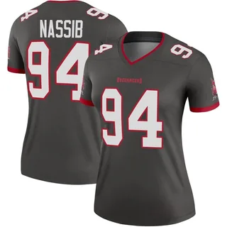 Women's Carl Nassib Tampa Bay Buccaneers Women's Legend Pewter Alternate Nike Jersey