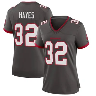 Women's Josh Hayes Tampa Bay Buccaneers Women's Game Pewter Alternate Nike Jersey