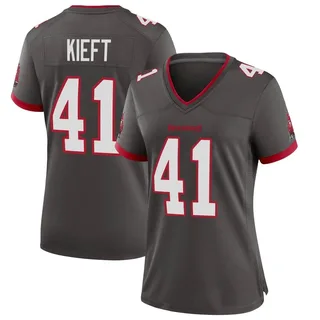 Women's Ko Kieft Tampa Bay Buccaneers Women's Game Pewter Alternate Nike Jersey