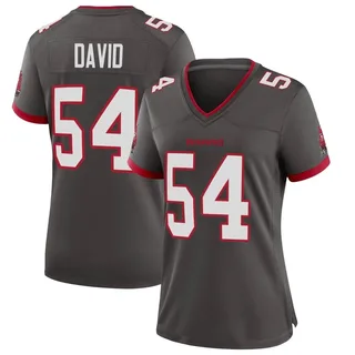 Women's Lavonte David Tampa Bay Buccaneers Women's Game Pewter Alternate Nike Jersey