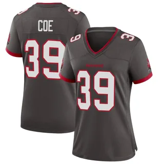 Women's Ryan Coe Tampa Bay Buccaneers Women's Game Pewter Alternate Nike Jersey