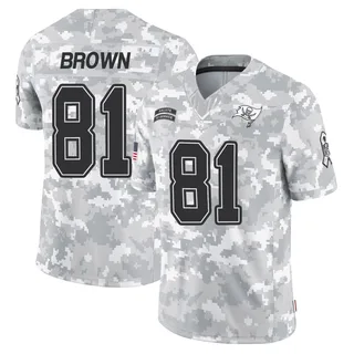 Youth Antonio Brown Tampa Bay Buccaneers Youth Limited Arctic Camo 2024 Salute to Service Nike Jersey