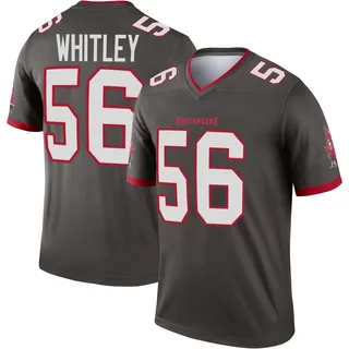 Youth Benton Whitley Tampa Bay Buccaneers Youth Legend Pewter Alternate Nike Jersey