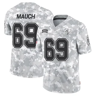 Youth Cody Mauch Tampa Bay Buccaneers Youth Limited Arctic Camo 2024 Salute to Service Nike Jersey