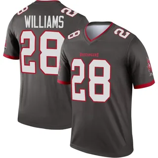 Youth Damarion Williams Tampa Bay Buccaneers Youth Legend Pewter Alternate Nike Jersey