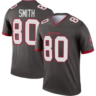 Youth Jaden Smith Tampa Bay Buccaneers Youth Legend Pewter Alternate Nike Jersey