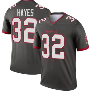 Youth Josh Hayes Tampa Bay Buccaneers Youth Legend Pewter Alternate Nike Jersey