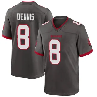 Youth SirVocea Dennis Tampa Bay Buccaneers Youth Game Pewter Alternate Nike Jersey