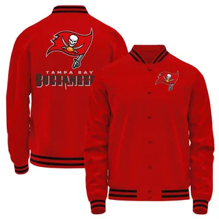 Youth Tampa Bay Buccaneers Red Full-Snap Jacket